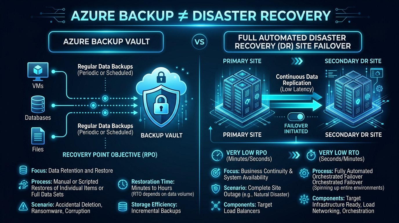 Azure Backup ≠ Disaster Recovery